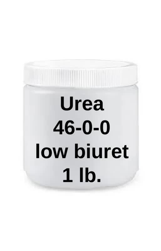 Urea46-0-0 with low biuret (0.5% max) 1 lb.