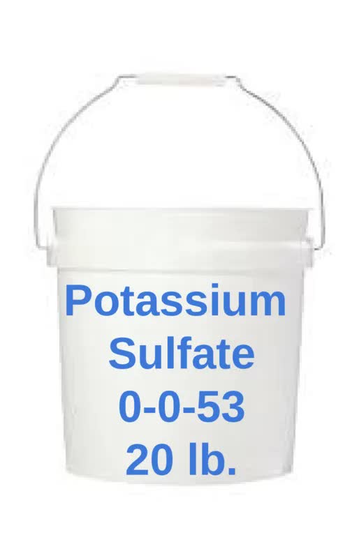 Potassium Sulfate 0-0-53 fertilizer 20 lb.