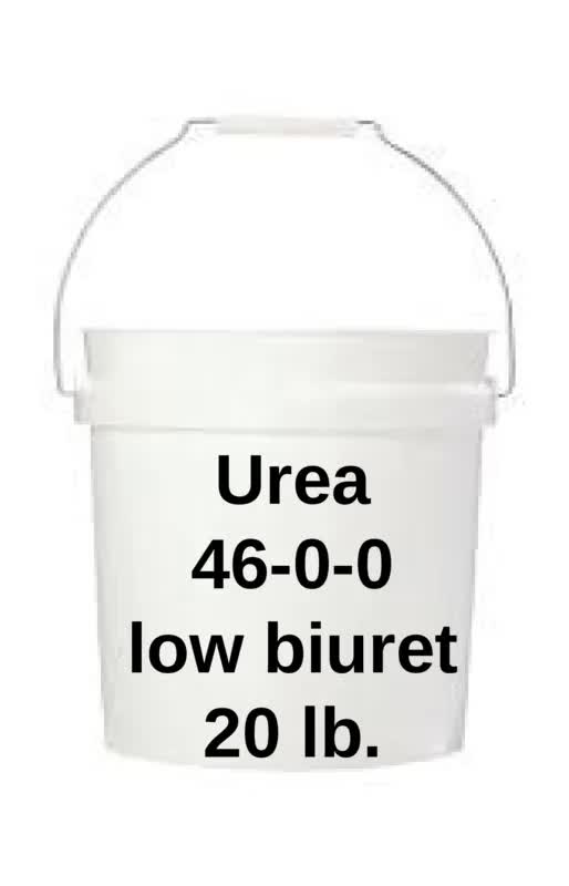 Urea 46-0-0 with low biuret (0.5% max) 20 lb.