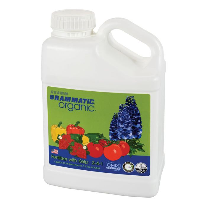 Drammatic Organic Fish Fertilizer with Kelp 2-4-1 – 1 Gallon