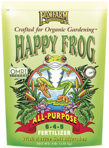 FoxFarm Happy Frog All-Purpose 6-4-5 Dry Fertilizer | 4 lb