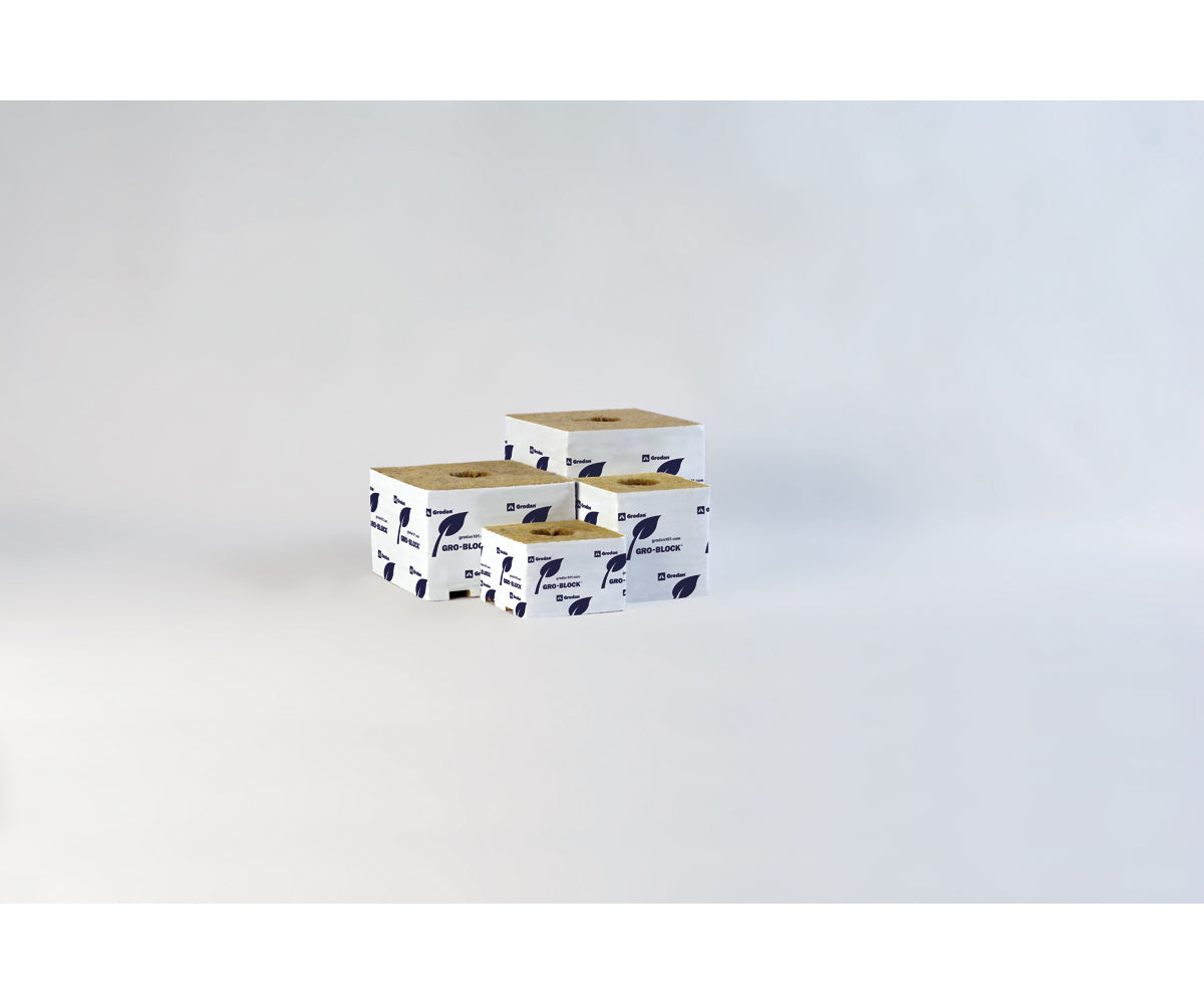 Gro Block Improved Small 3"GR4 w/ hole 3"x3"x2.6" Shrink/Str