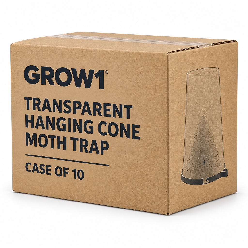 Case of 10 GROW1 Transparent Hanging Cone Moth Traps based on the single-unit image