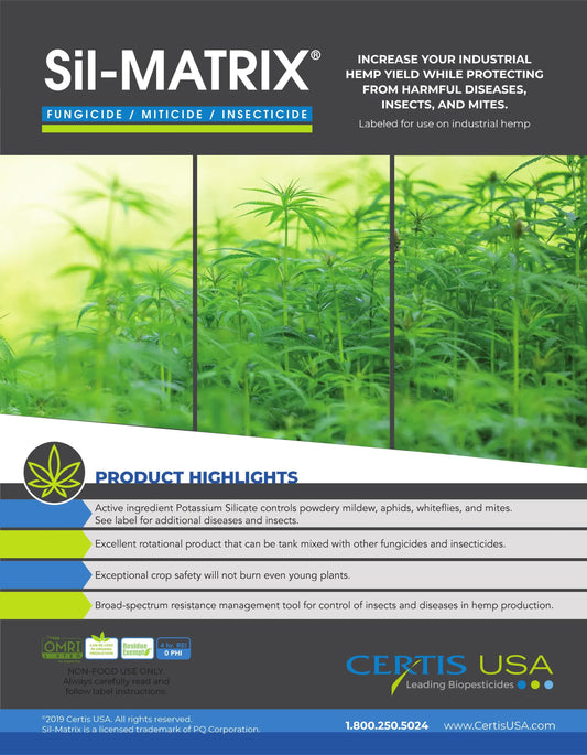 Sil-MATRIX Potassium Silicate specification sheet page 1