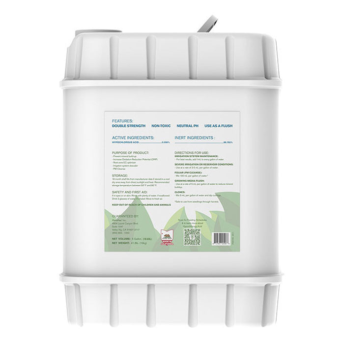 FloraFlex Nutrients - Root Drip | 5 Gal BACKSIDE LABEL