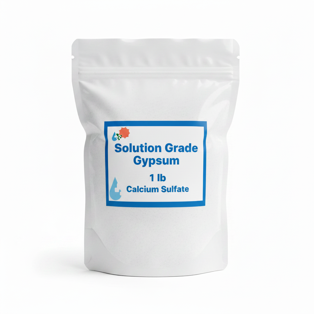 gypsum fertilizer nutrient content Solution Grade Gypsum 1 lb