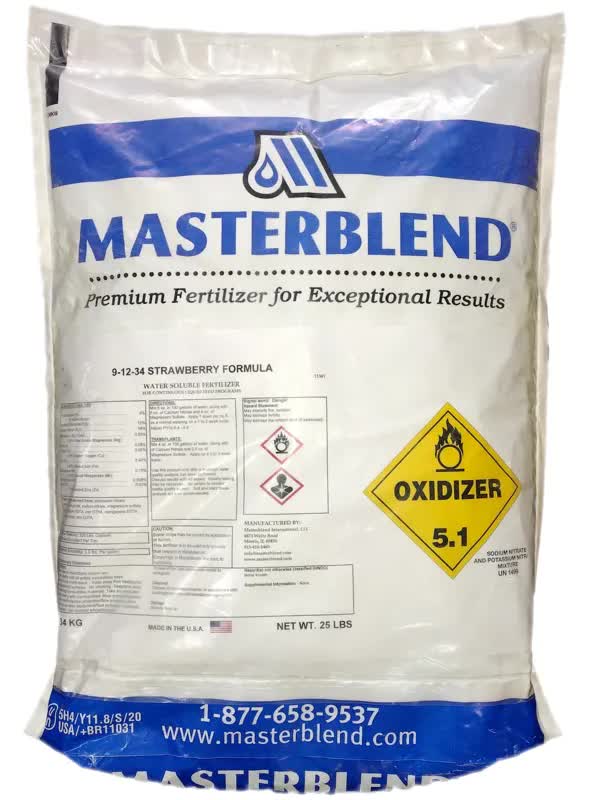 MasterBlend 9-12-34 Strawberry Formula 25 lb.