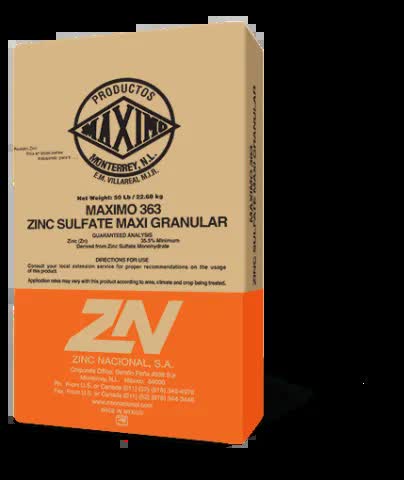 Maximo 363 Maxi-Granule Zinc Sulfate Fertilizer 50 lb. BAG