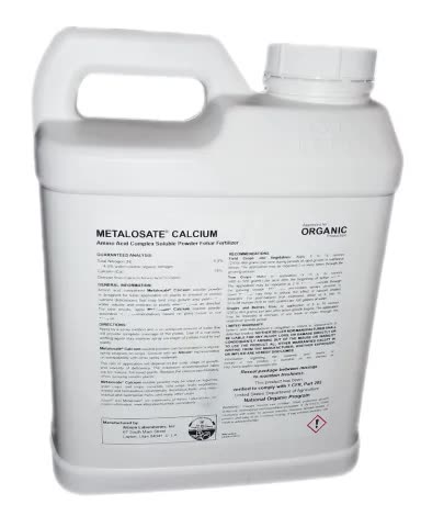 Metalosate Calcium Organic 5 lb. backside