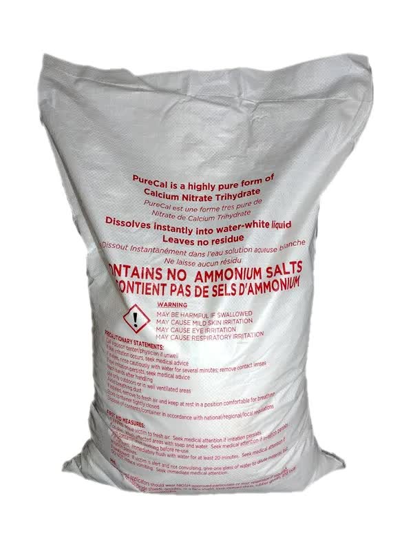 PureCal calcium nitrate fertilizer bag