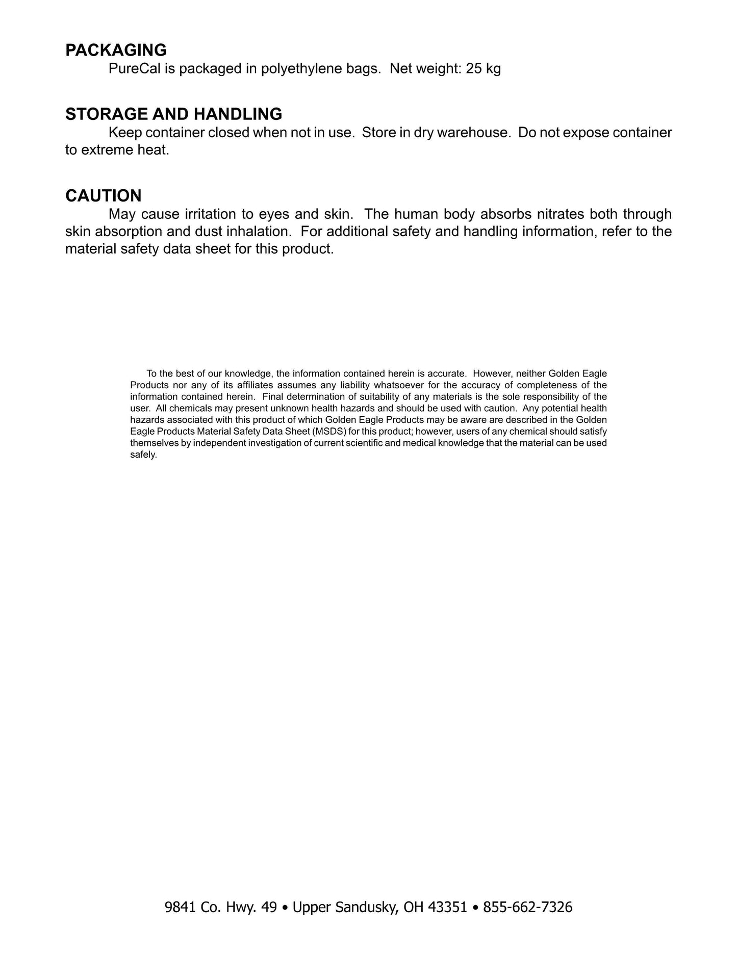 13-0-0 Calcium Nitrate Fertilizer (ammonium free) 1 lb.