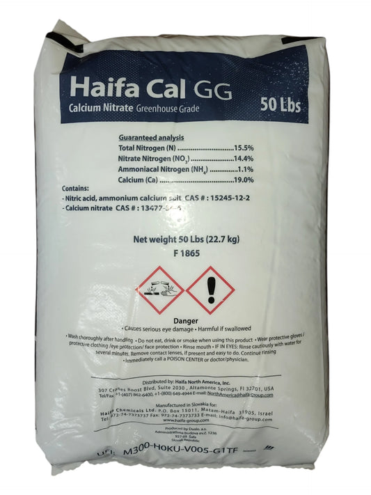 Haifa Cal GG calcium nitrate packaging on a white background