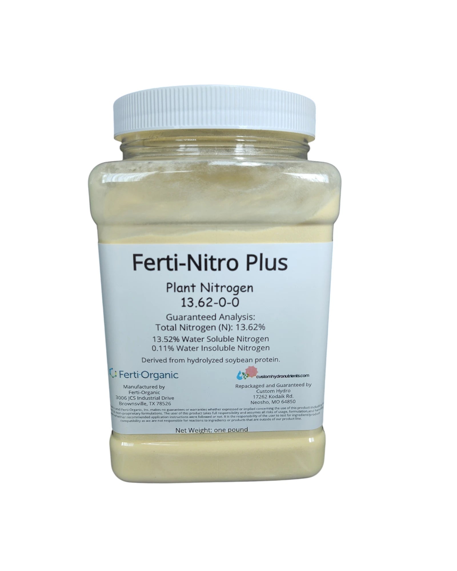 Ferti-Nitro Plus 13.62-0-0 Organic Nitrogen - 1 lb
