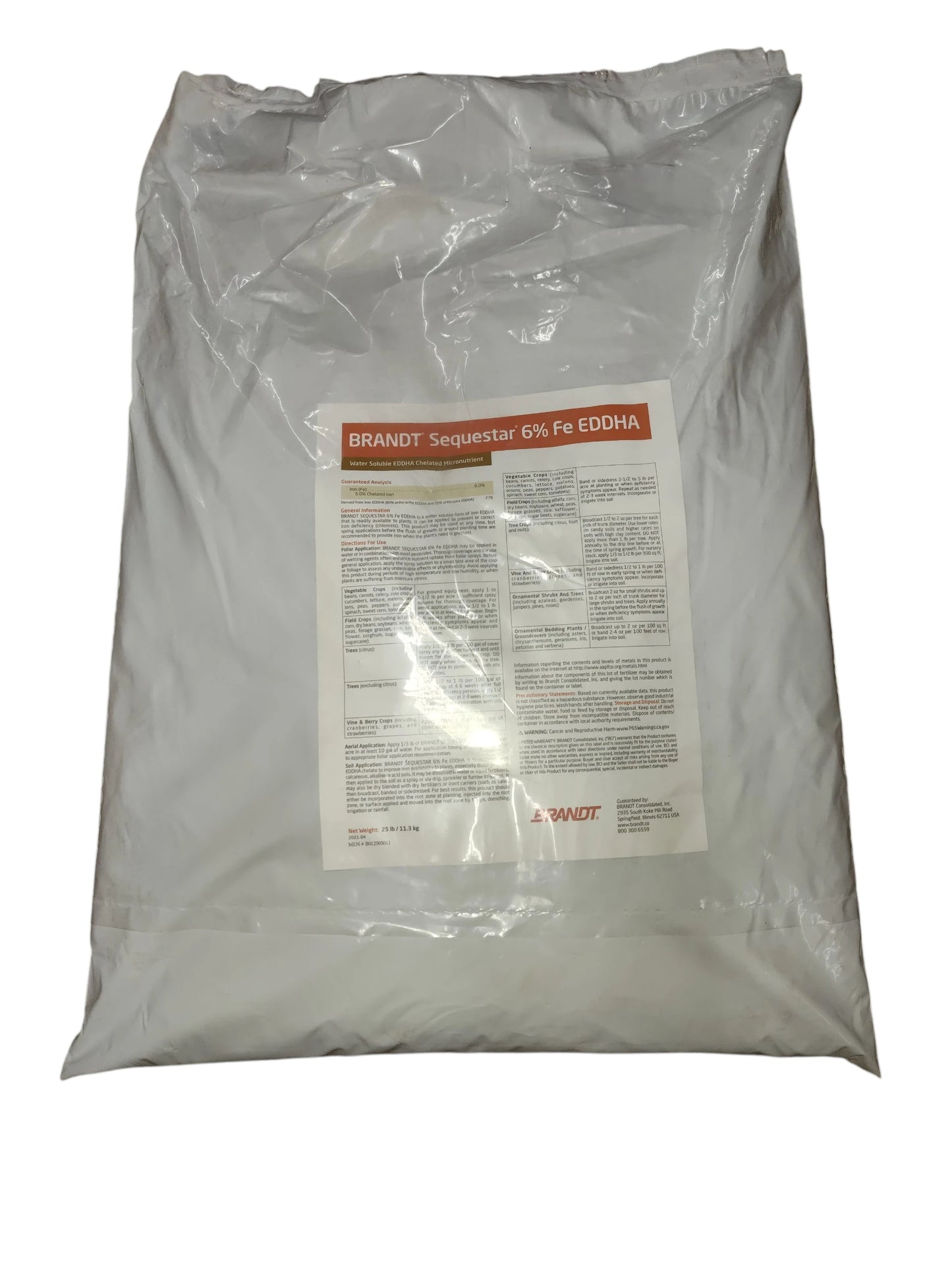 Sequestar 6% Fe EDDHA Iron Chelate