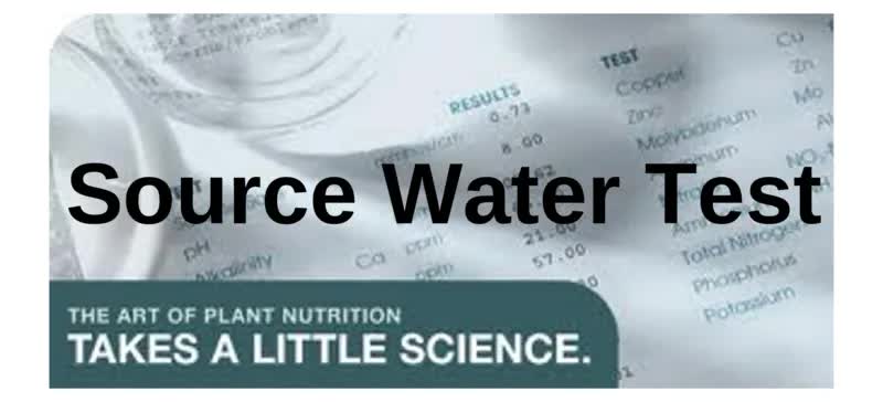 Source Water Test