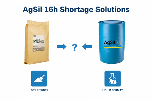 AgSil 16h shortage solutions — Pro Powders Silica Pro and AgSil 25 potassium silicate replacement options