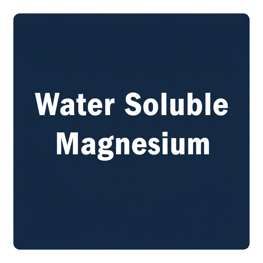 Water Soluble Magnesium