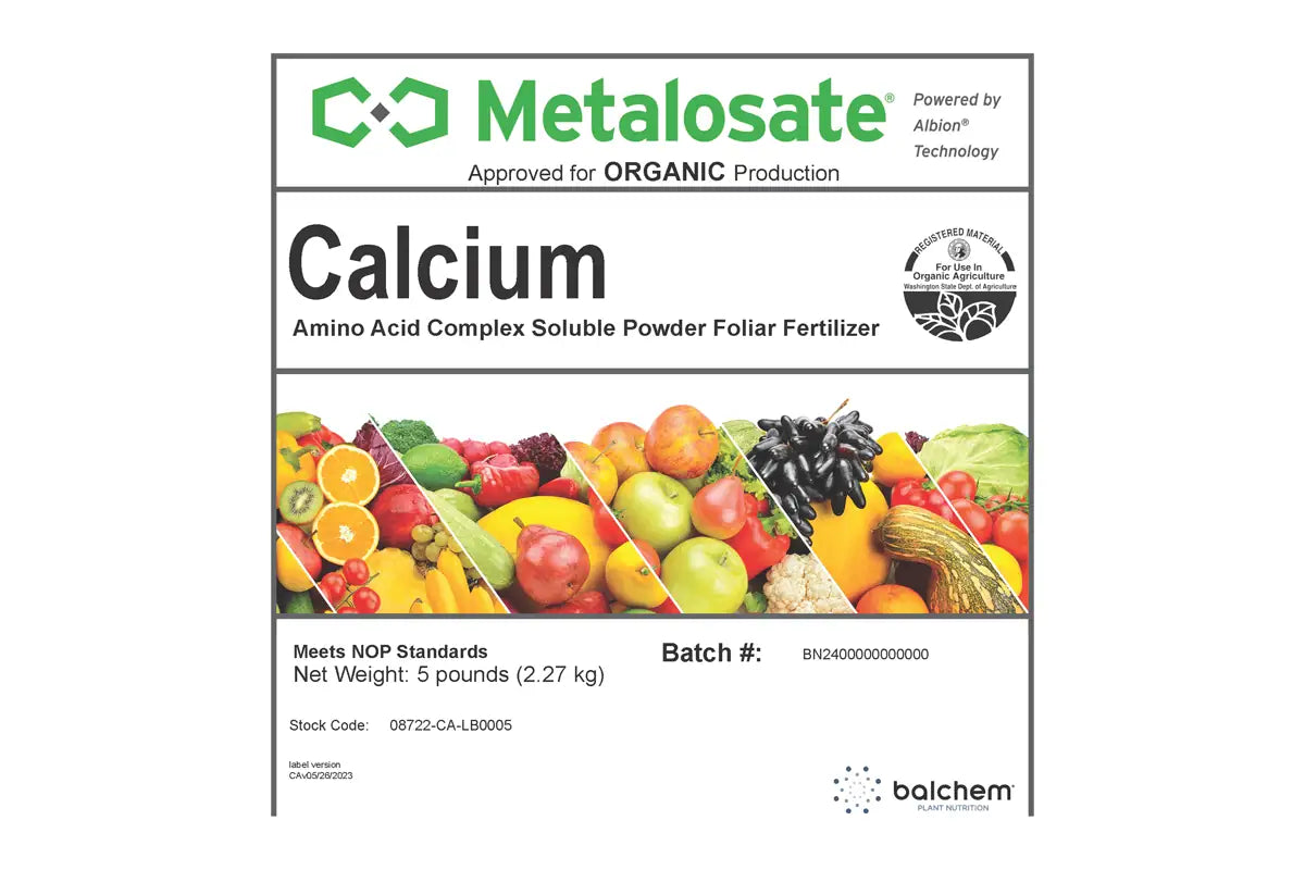 plant calcium fertilizer Metalosate Calcium 18% Foliar Fertilizer 5 lb