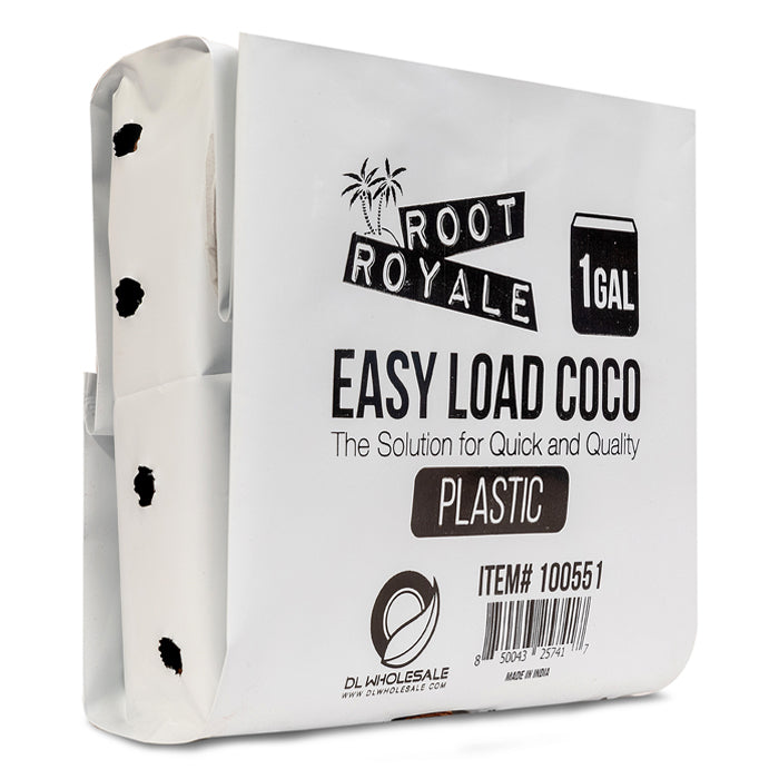 Root Royale Easy Load Coco Plastic Grow Bags 1 Gallon