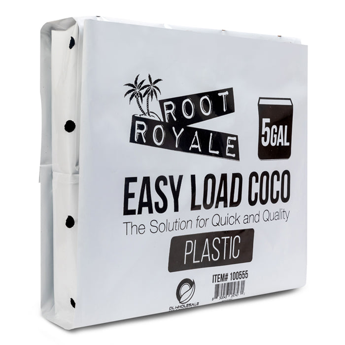 Root Royale Easy Load Coco Plastic Grow Bags 5 Gallon