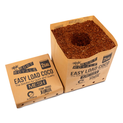 Root Royale Easy Load Coco Mesh Grow Bags 2 Gallon