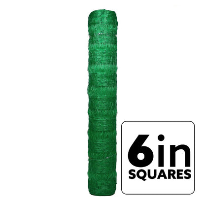 VineLine Durable Plastic Trellis Netting Green Roll 6.5ft x 3300ft