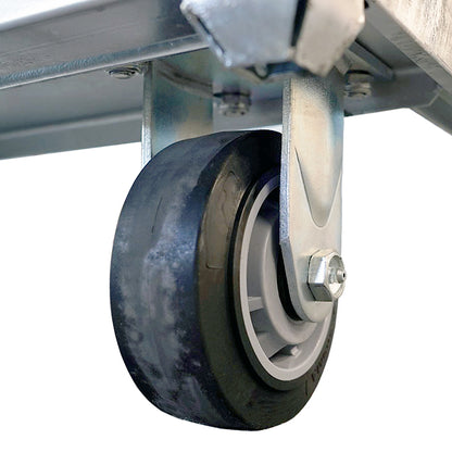 Heavy duty casters make moving a room full of clones or seedlings easy.