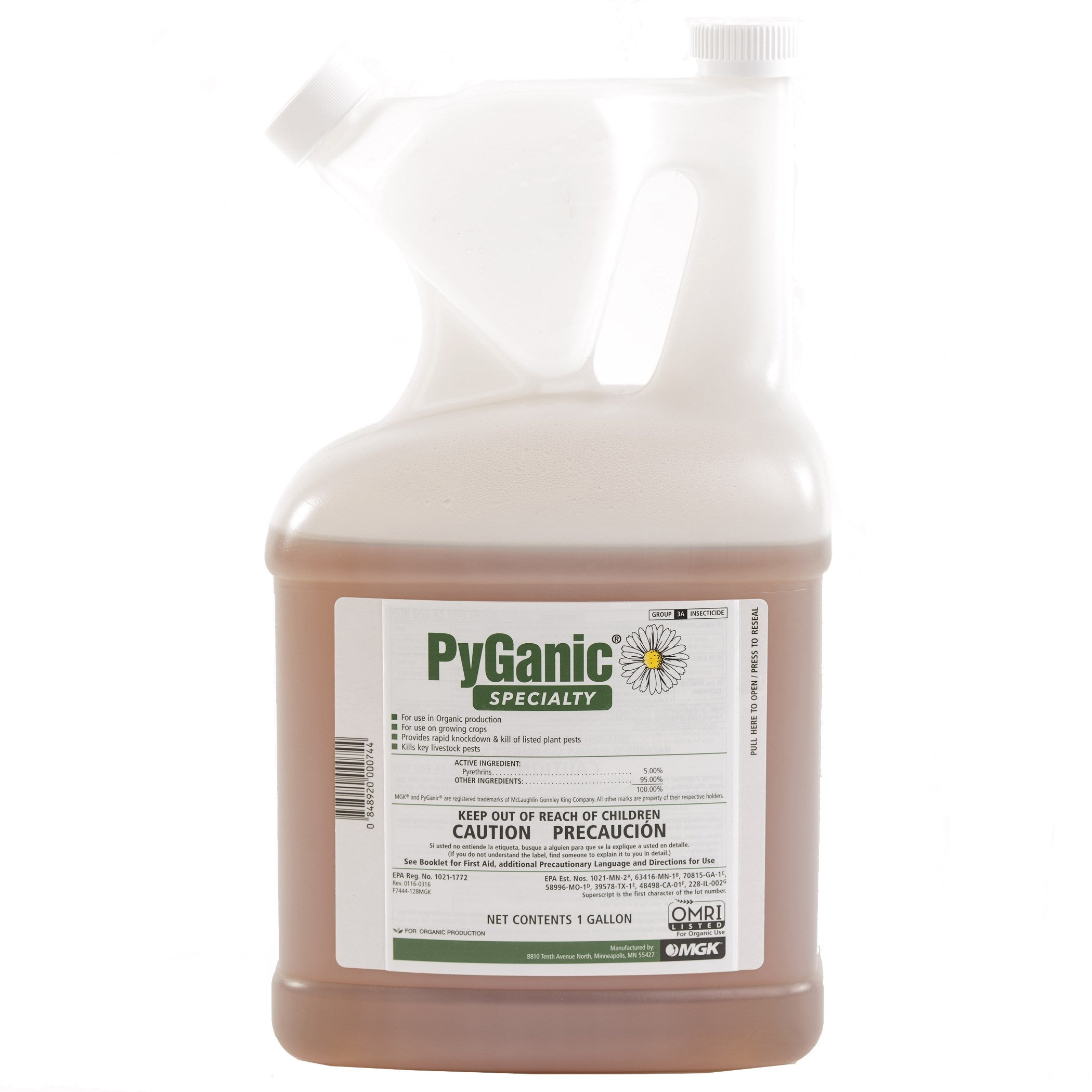 PyGanic® Specialty Insecticide - 1gal - OMRI Listed® – Custom Hydro