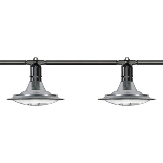 24' Greenhouse Expandable String Lights 14AWG w/ 12W LED 6500K Grow LED Bulbs (12 bulbs)