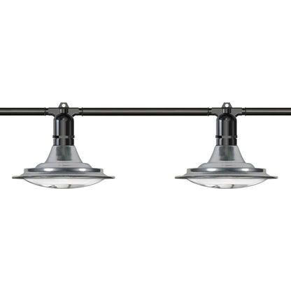  100' Greenhouse Expandable String Lights 14AWG w/ 12W LED 6500K Grow LED Bulbs (48 bulbs)