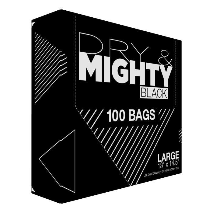 Dry & Mighty Black Bags Large (100 Pack)