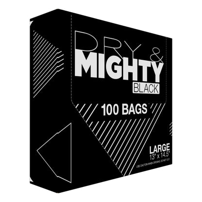 Dry & Mighty Black Bags Large (100 Pack)