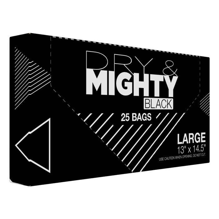 Dry & Mighty Black Bags Large (25 Pack)