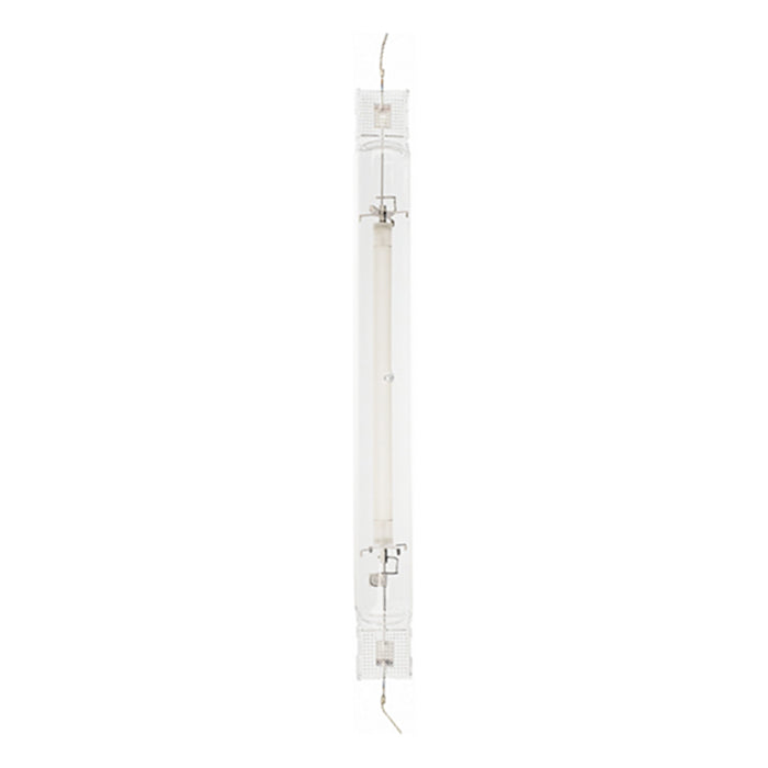Long, thin light fixture on a white background