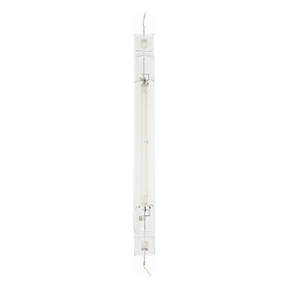 Long, thin light fixture on a white background