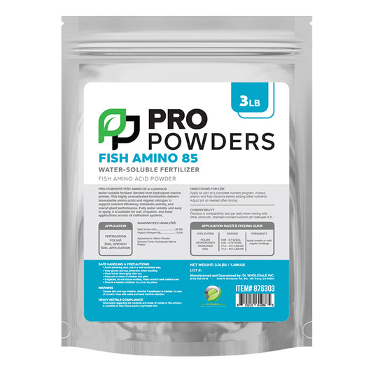 Pro Powders Fish Amino 85 fish hydrolysate powder — 3 lb bag