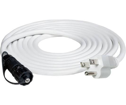 White PHOTOBIO VP power harness with 5-15P plug and black fixture connector