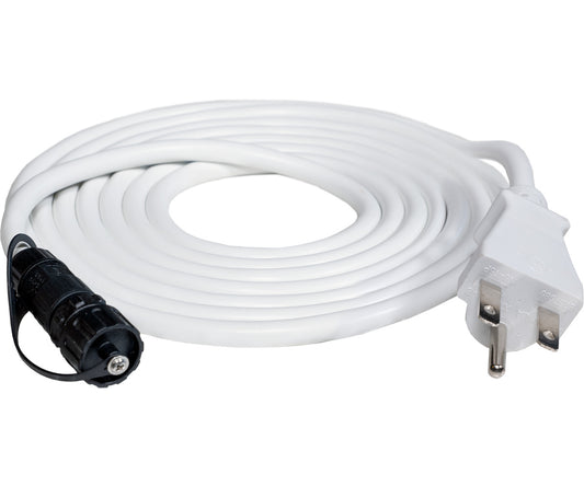 White PHOTOBIO VP power harness with 6-15P plug and black fixture connector