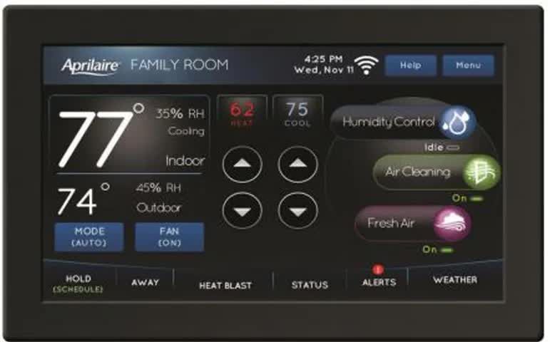 Anden by Aprilaire Color Touchscreen Wi-Fi Automation IAQ Thermostat