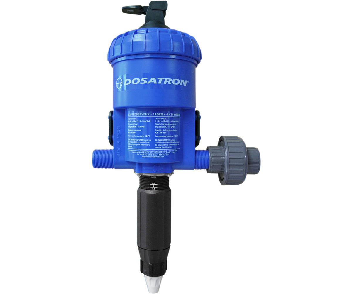 Dosatron Water Powered Doser 11 GPM 1:1000 to 1:112 3/4 in