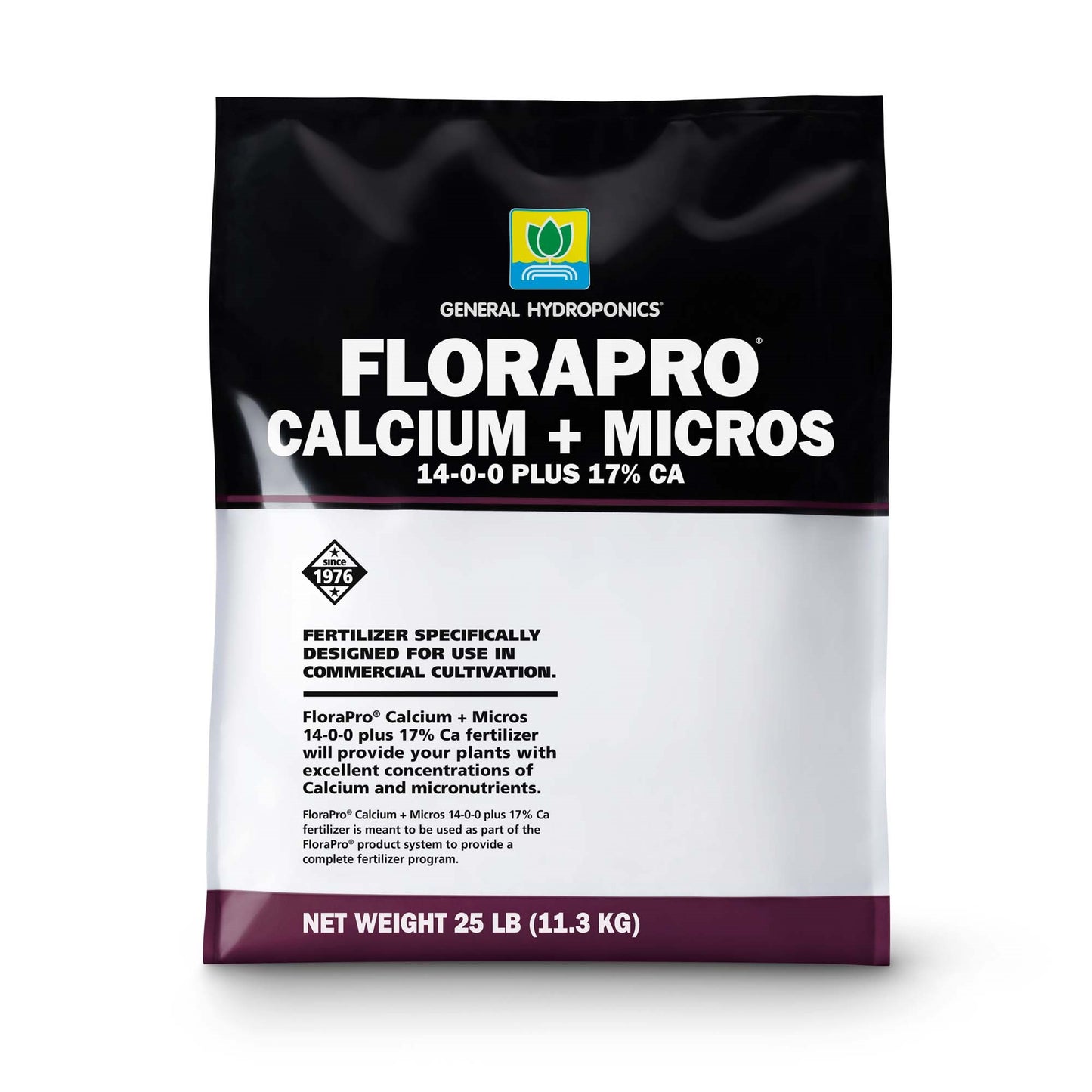 FloraPro Calcium + Micros 14-0-0 + 17% Ca Water Soluble Fertilizer - 25lb