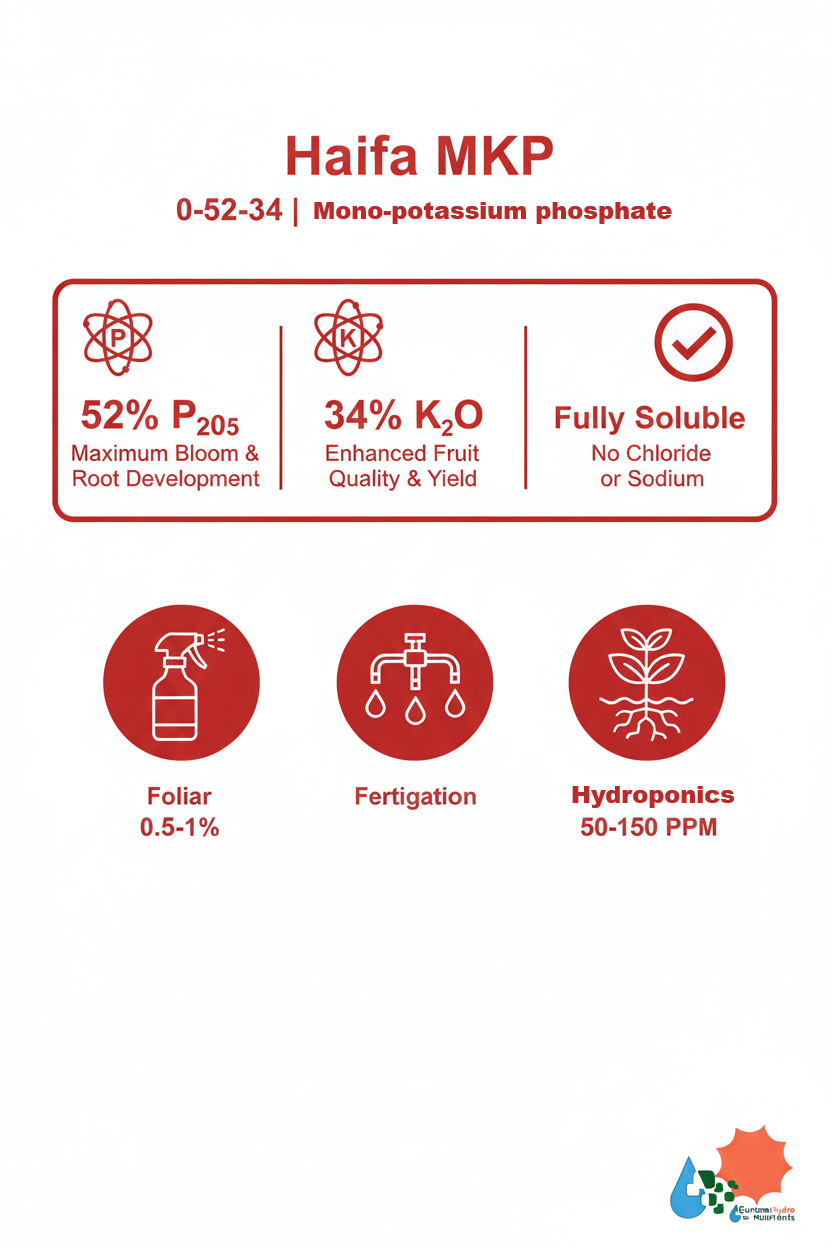 Haifa MKP 0-52-34 Fertilizer 55 lb