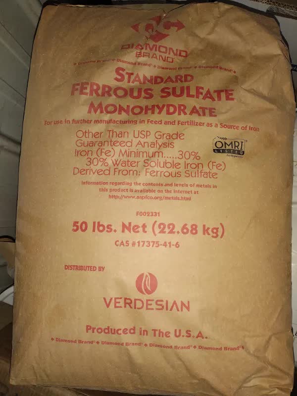 Iron Sulfate 30% iron fertilizer