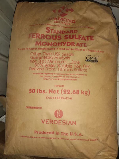 Iron Sulfate 30% iron fertilizer