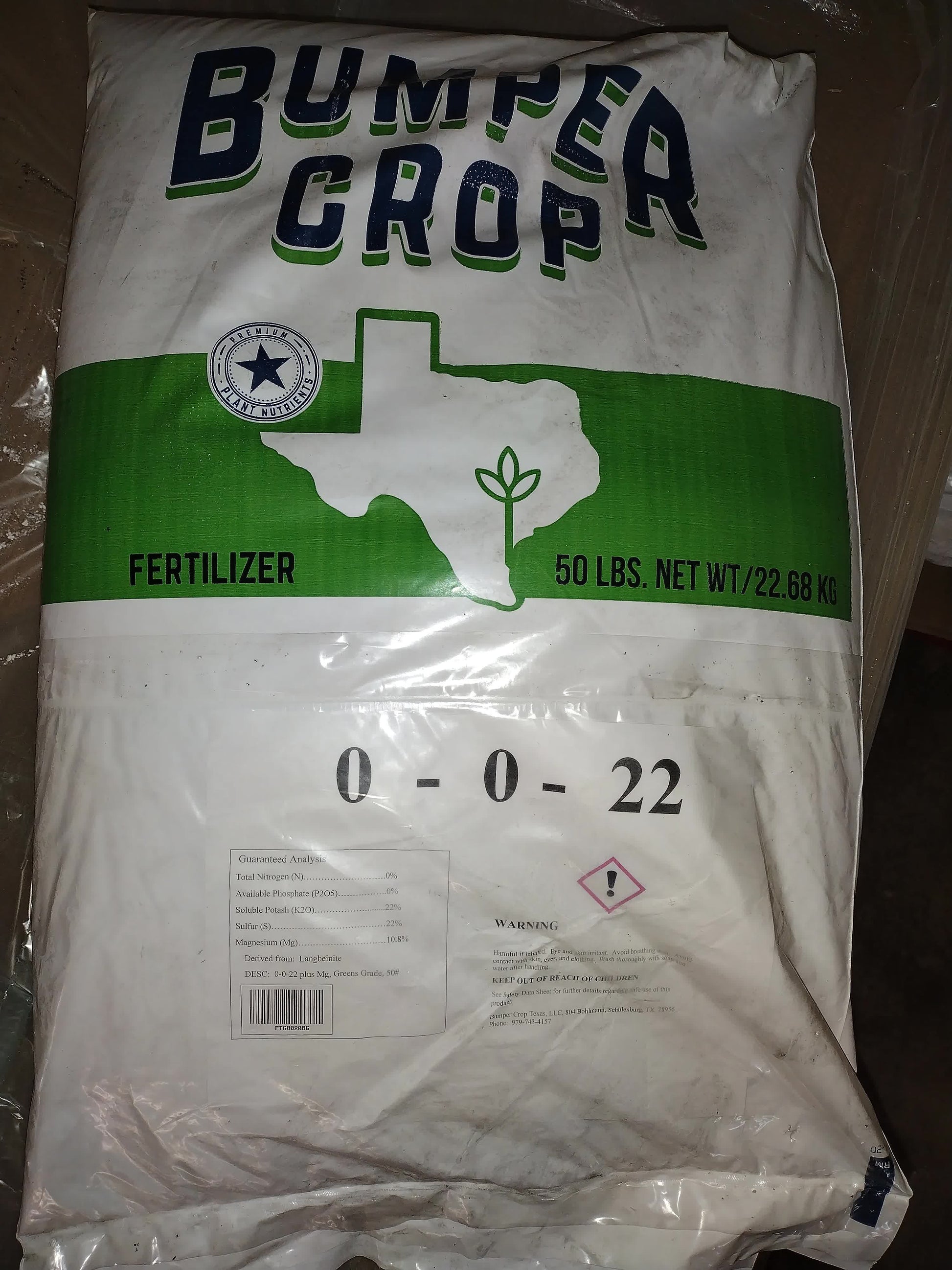 Sul-Po-Mag standard mini-granule 50 lb.