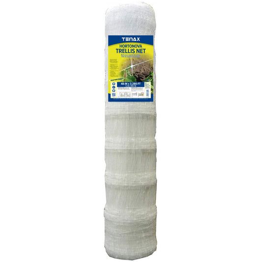 Tenax Hortonova Trellis Net - White - 48in W x 3280ft L