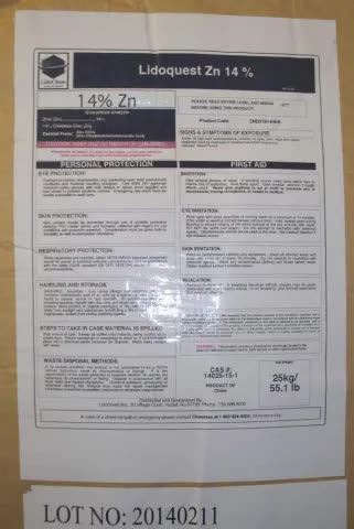 Lidoquest Zinc EDTA 14% 55 lb.