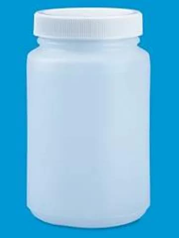 Round Wide-Mouth Plastic Jar - 8 oz