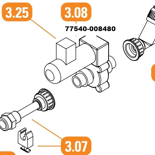 Netafim Dosing Valve FIP S12 24VAC Viton