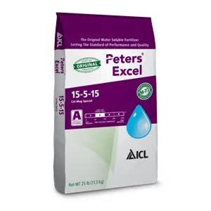 Peters Excel 15-5-15 Cal-Mag Special with Black Iron - 25 lb